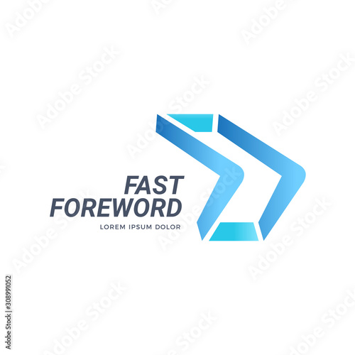 Free Download Abstract Sign of Blue Fast Forward - GFXLoad