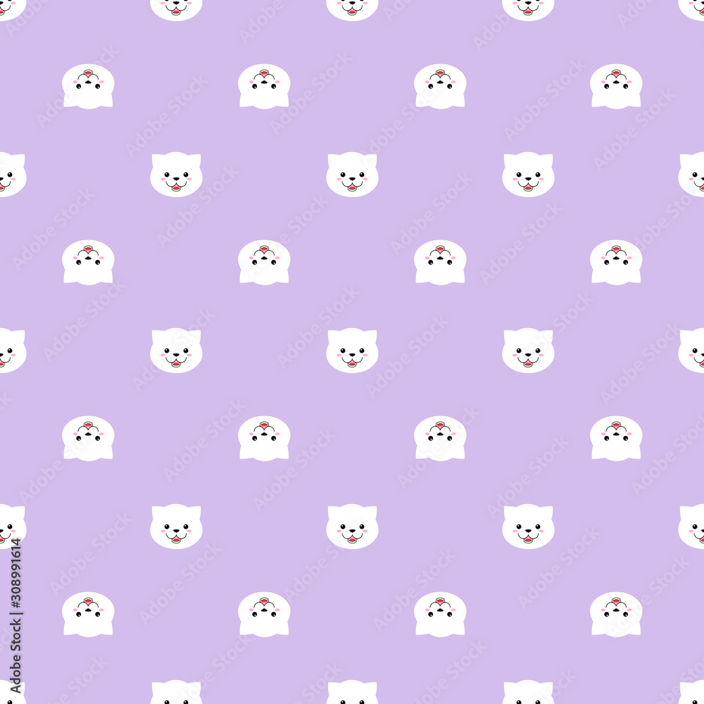 cute cat seamless vector pattern cute cat seamless vector pattern