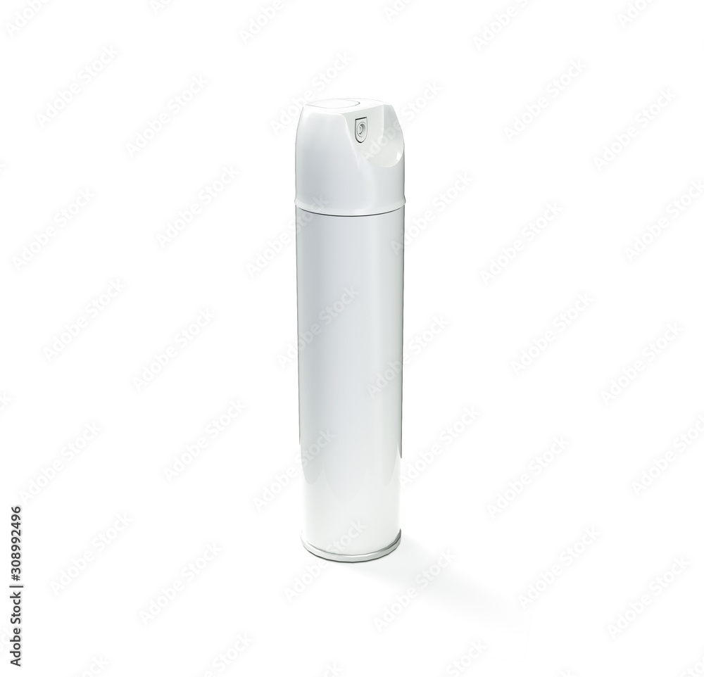 3d render of blank white spray paint can 3d render of blank white spray paint can