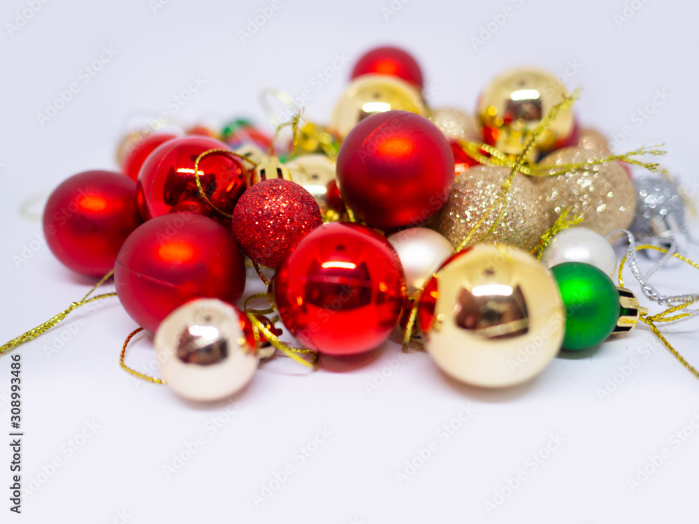 Christmas decoration. Christmas balls isolated on a white background Christmas decoration. Christmas balls isolated on a white background