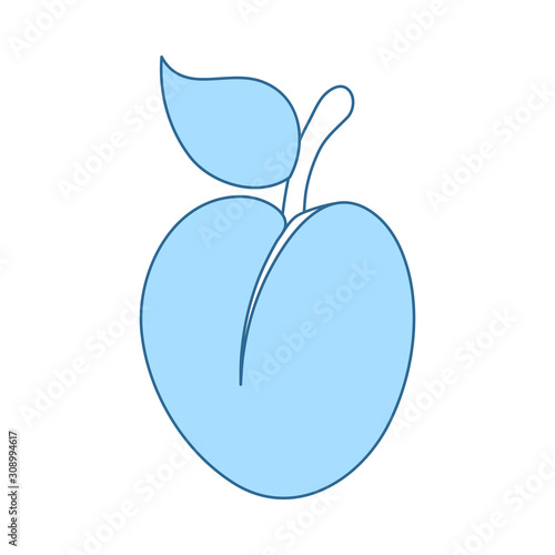 Icon Of Plum In Ui Colors