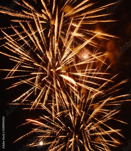  fireworks explosive on dark sky in night
