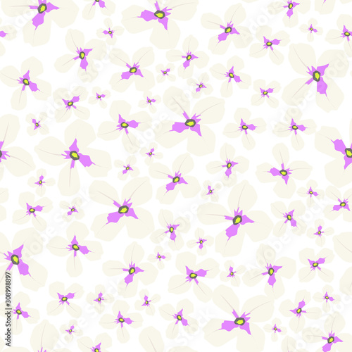 Floral pattern. Small flowers.Seamless vector texture. © Pchelka