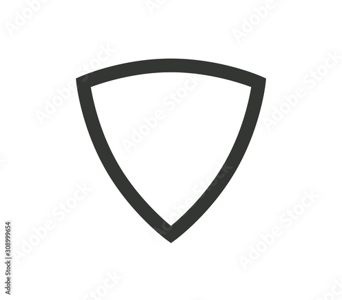 Slika na platnu Black Bloat triangle. Isolated Vector Illustration