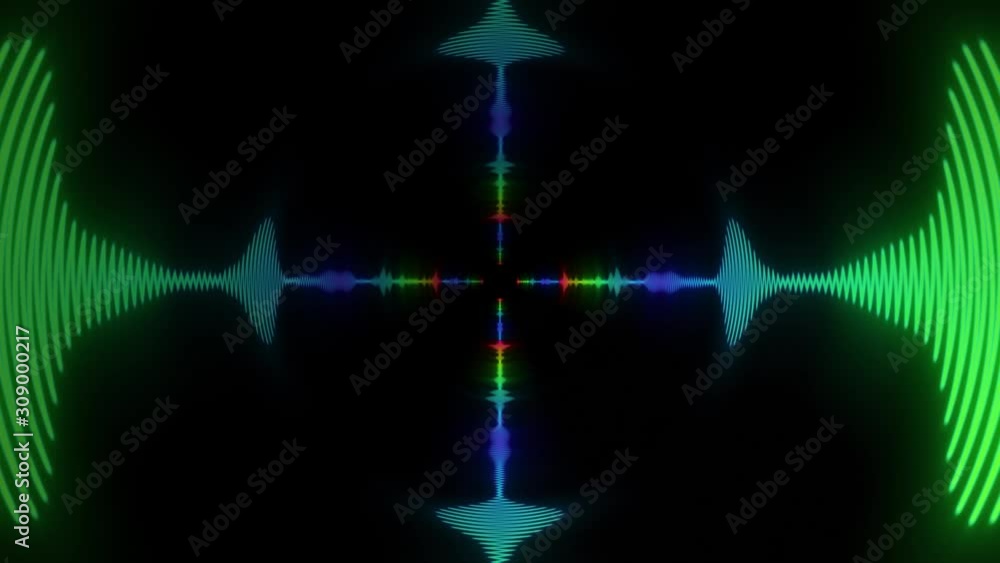 Digital Audio Spectrum Graphic Equalizer Background Loop/ 4k animation