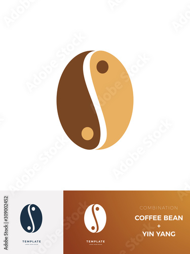 Coffee Balance sign with description. Isolated Vector Illustration
