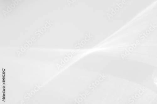 Organic drop diagonal shadow on a white wall. Overlay effect for photo, mock-ups, posters, stationary, wall art, design presentation