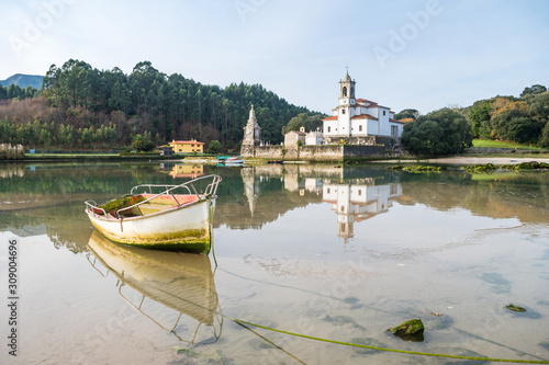 countryside church at asturias, Spain