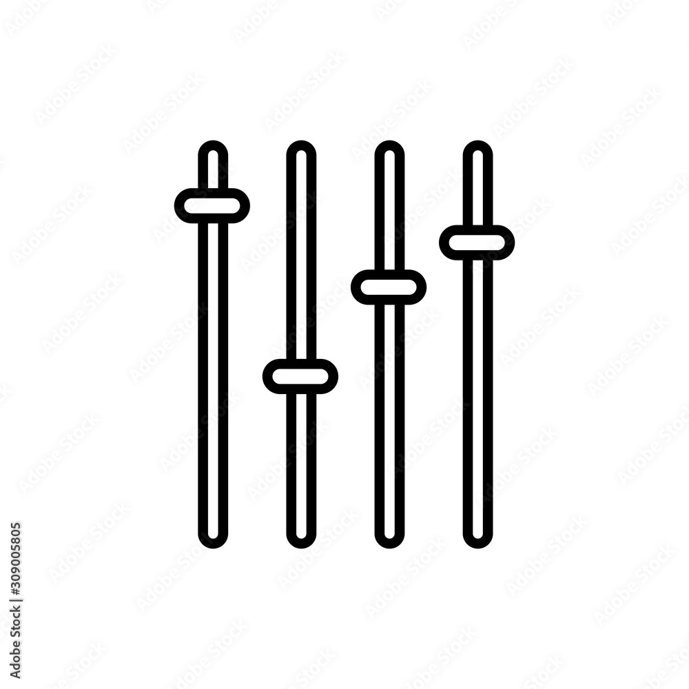 audio mixer icon in trendy flat design audio mixer icon in trendy flat design