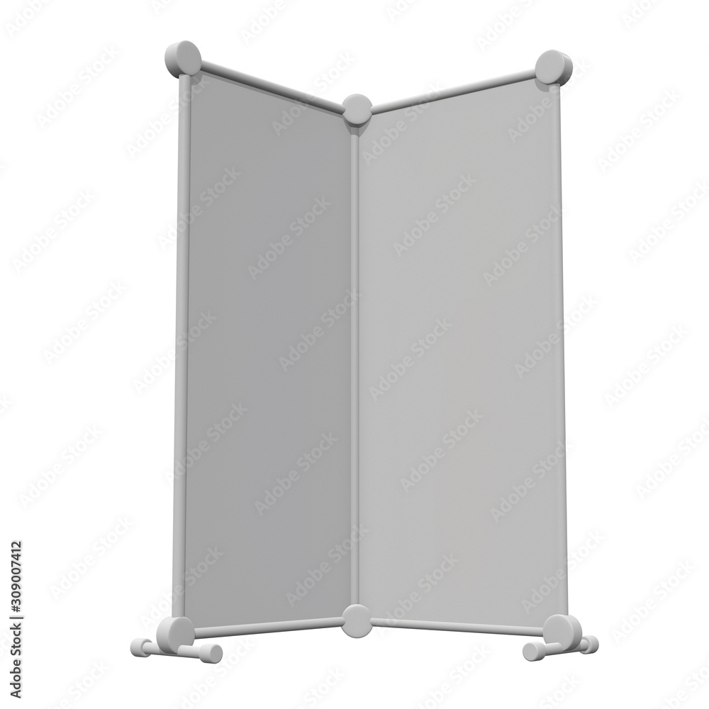 Blank Roll Up fold up Banner Stands. Trade show booth white and blank. 3d render isolated on white background. High Resolution Template for your design. Blank Roll Up fold up Banner Stands. Trade show booth white and blank. 3d render isolated on white background. High Resolution Template for your design.