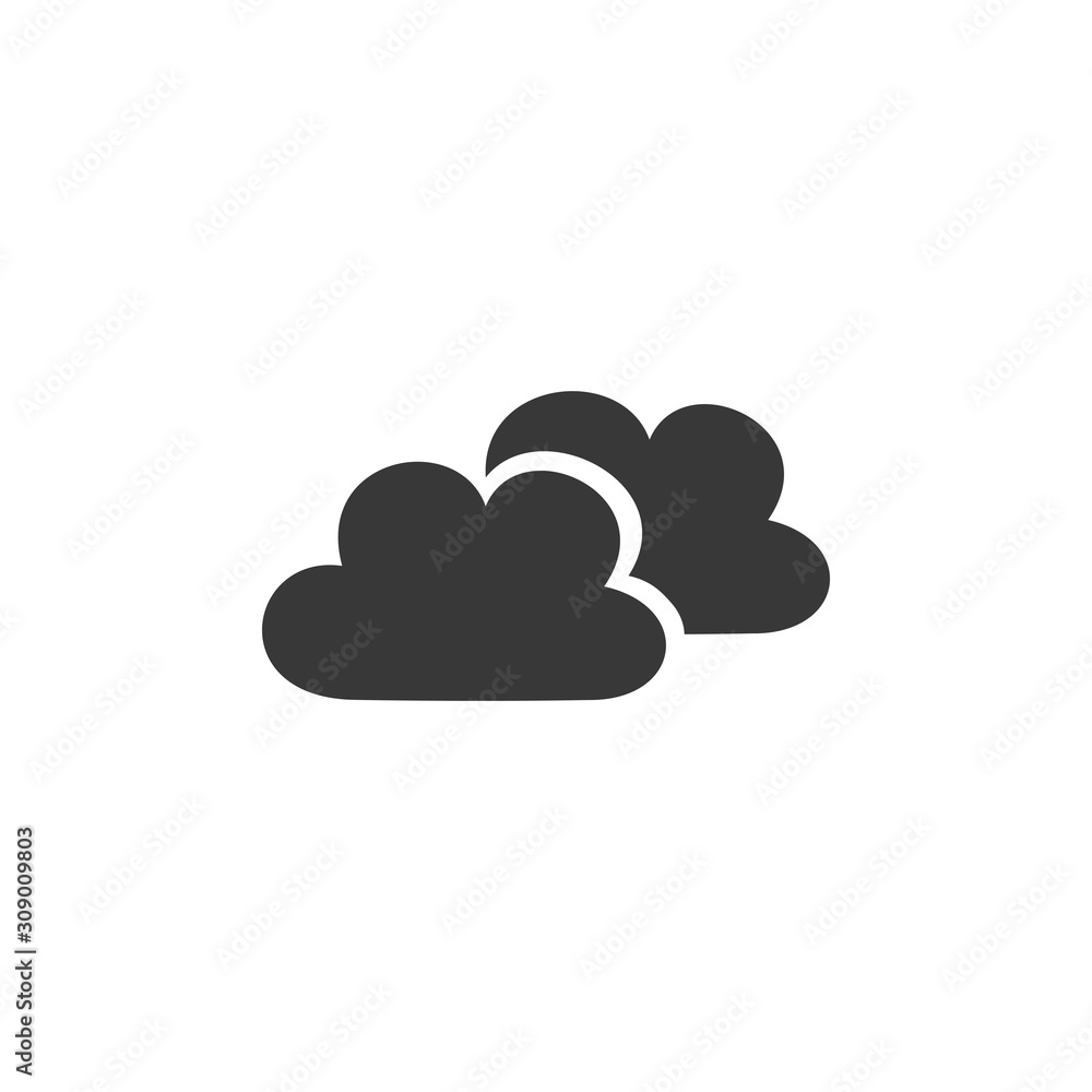 Clouds. Isolated icon. Weather vector illustration Clouds. Isolated icon. Weather vector illustration