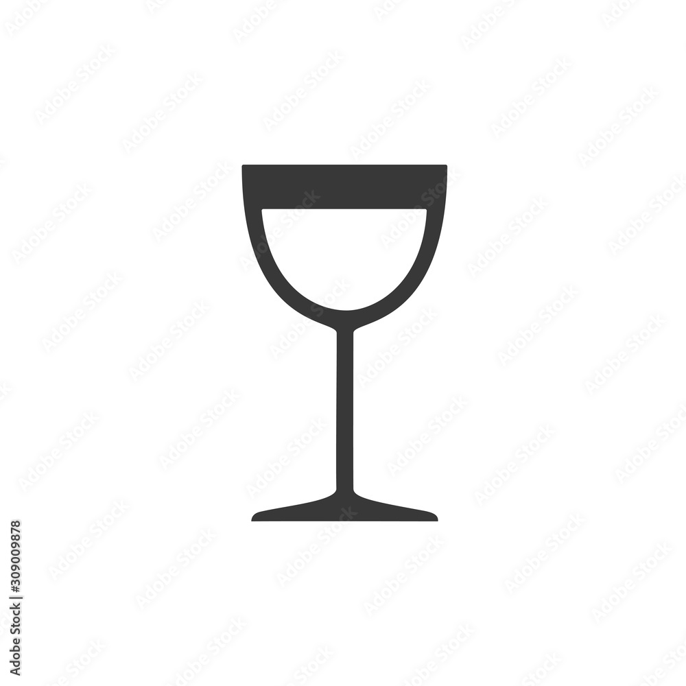 Wine glass. Isolated icon. Drink vector illustration Wine glass. Isolated icon. Drink vector illustration