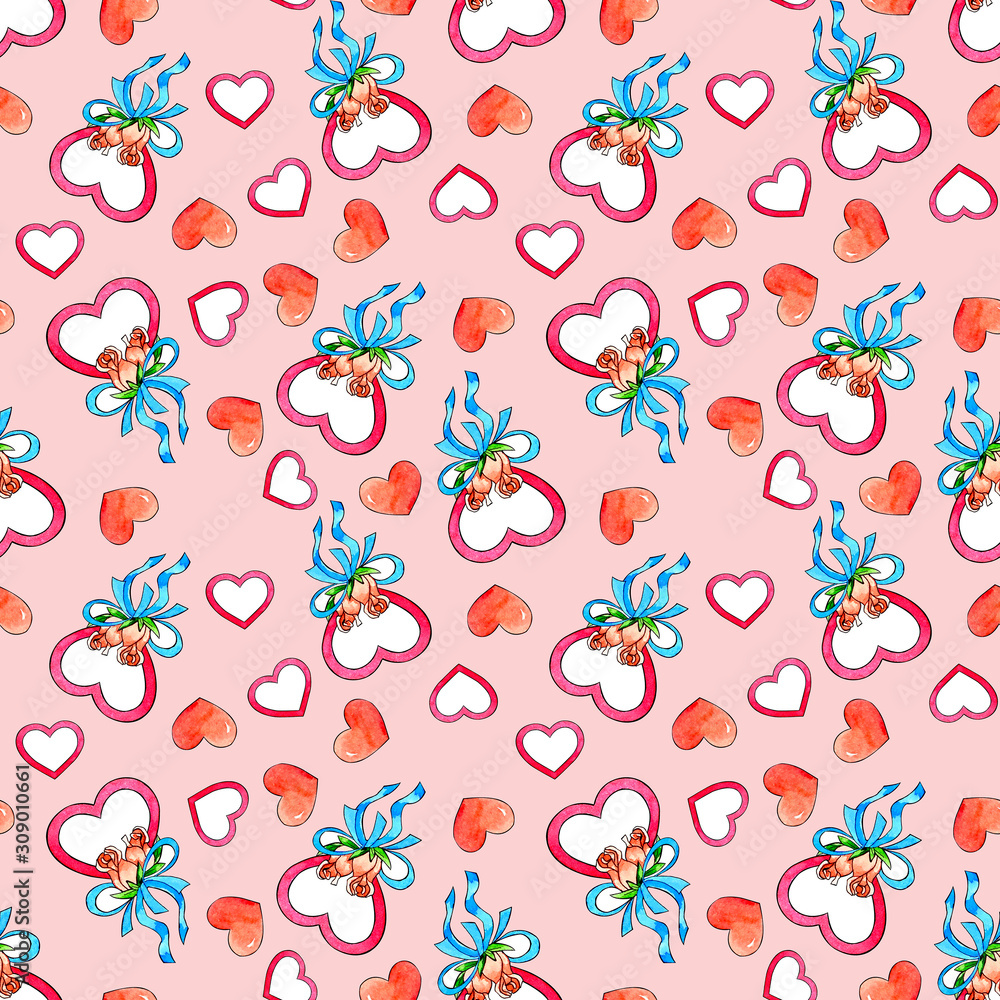 Ribbon Heart Rosе pink Ribbon Heart Rosе pink