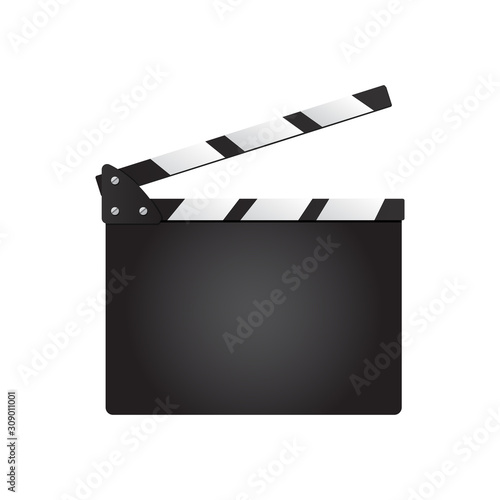 Film clapper board vector 