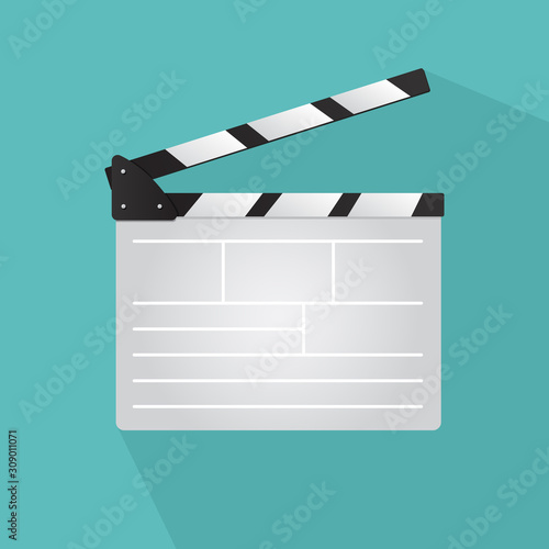 Film clapper board vector 