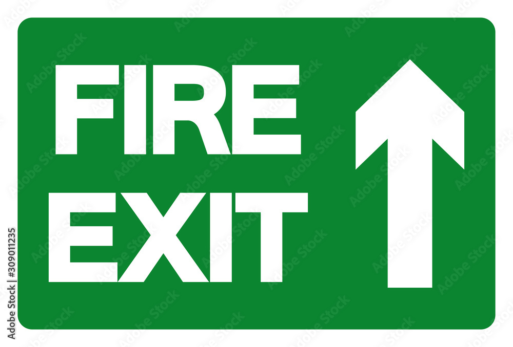 Fire Exit Symbol Sign, Vector Illustration, Isolate On White Background Label. EPS10 Fire Exit Symbol Sign, Vector Illustration, Isolate On White Background Label. EPS10