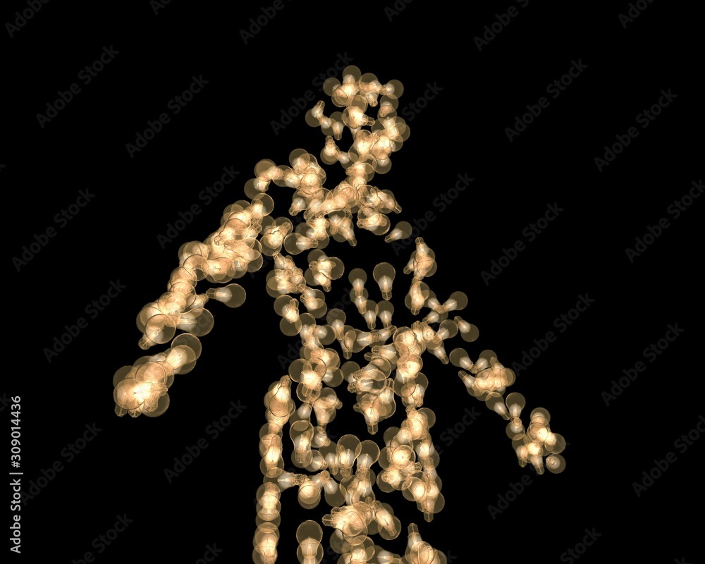 light bulb man light bulb man