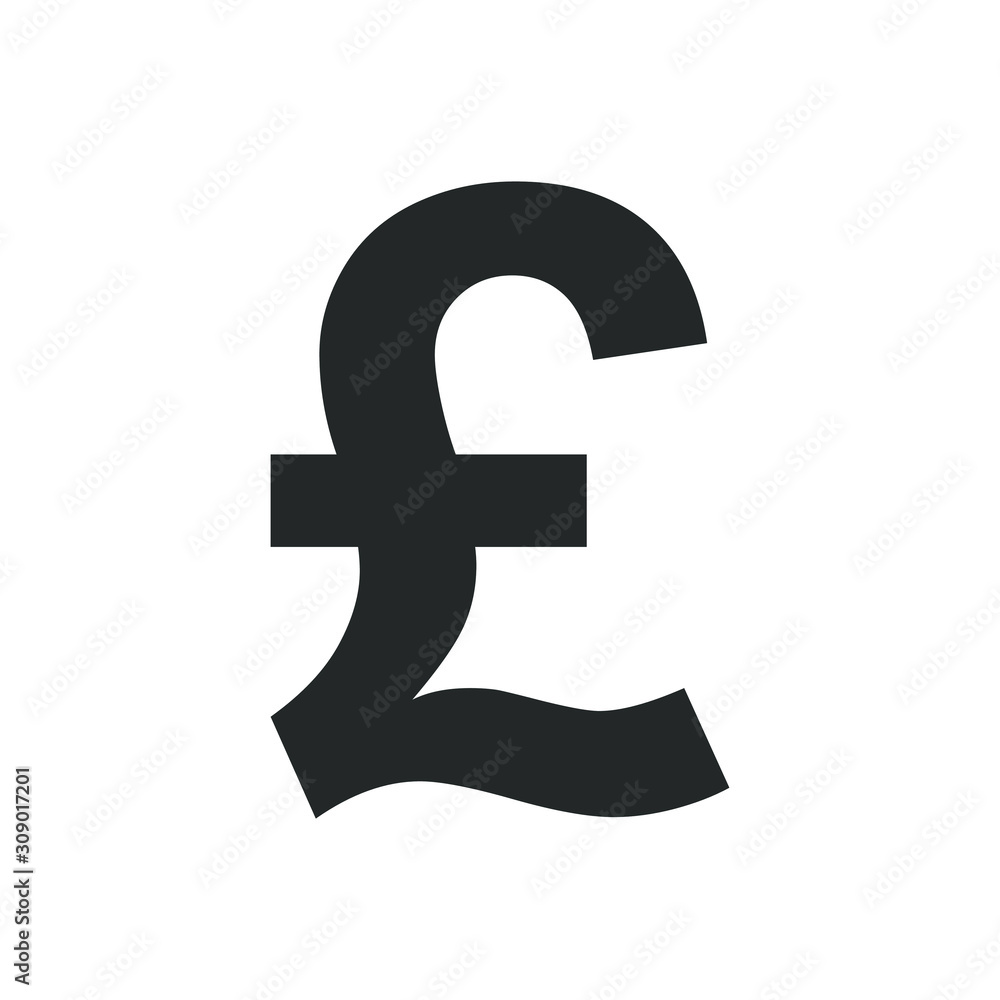 GREAT BRITAIN Pound icon shape button set. GBP, Money, save, rich, bank, earning, currency, logo symbol sign. Vector illustration image. Isolated on white background.
