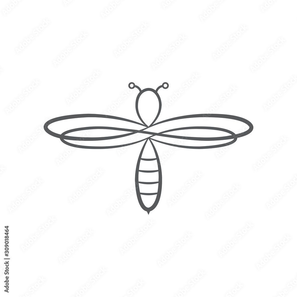 Bee flat icon vector Bee flat icon vector