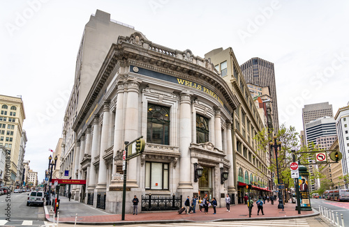 Wells Fargo Bank building in downtown San Francisco, California photo