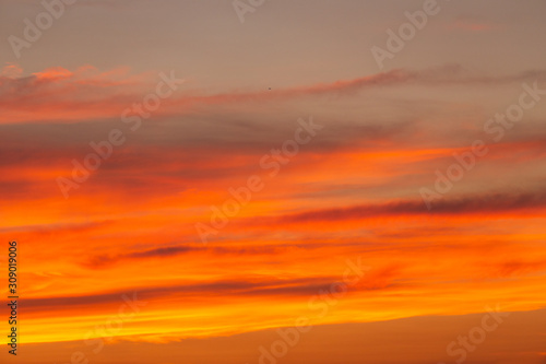 Beautiful of colors of sky after sunset and sunrise, landscape
