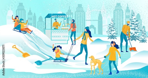 City Park Winter Playground for Cold Weather Fun
