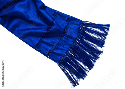 Canvas Print Typical mexican shawl on white background