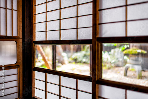 Φωτογραφία Traditional japanese house onsen ryokan hotel in Japan with shoji sliding paper