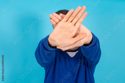 isolated young man with expressions