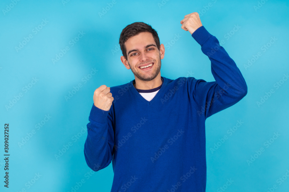 Fototapeta premium isolated young man with expressions