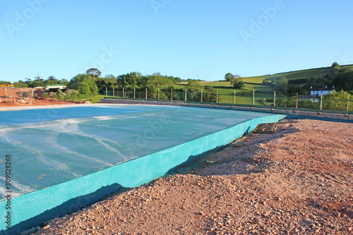 Road bridge under construction 