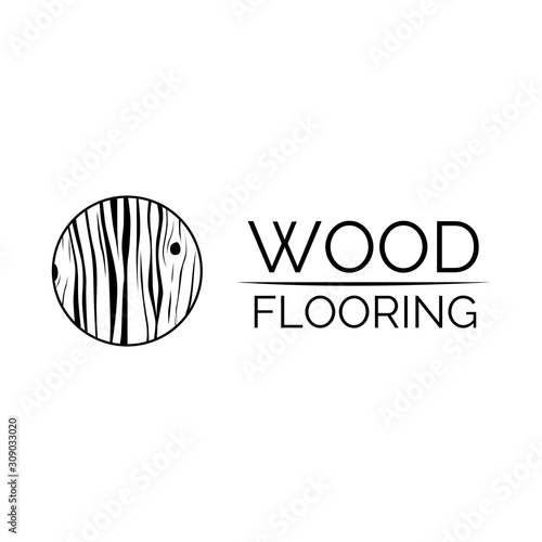 Vector logo of wooden floors and coverings