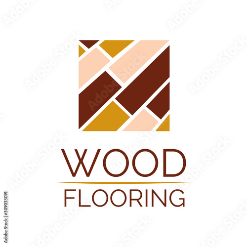 Vector logo of wooden floors and coverings