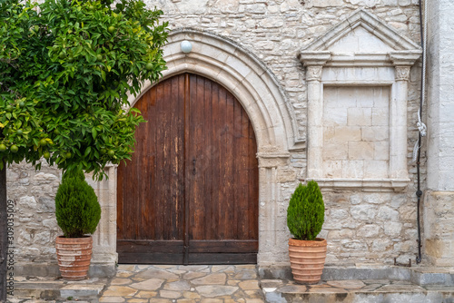 Entrance to the Cypriot church.