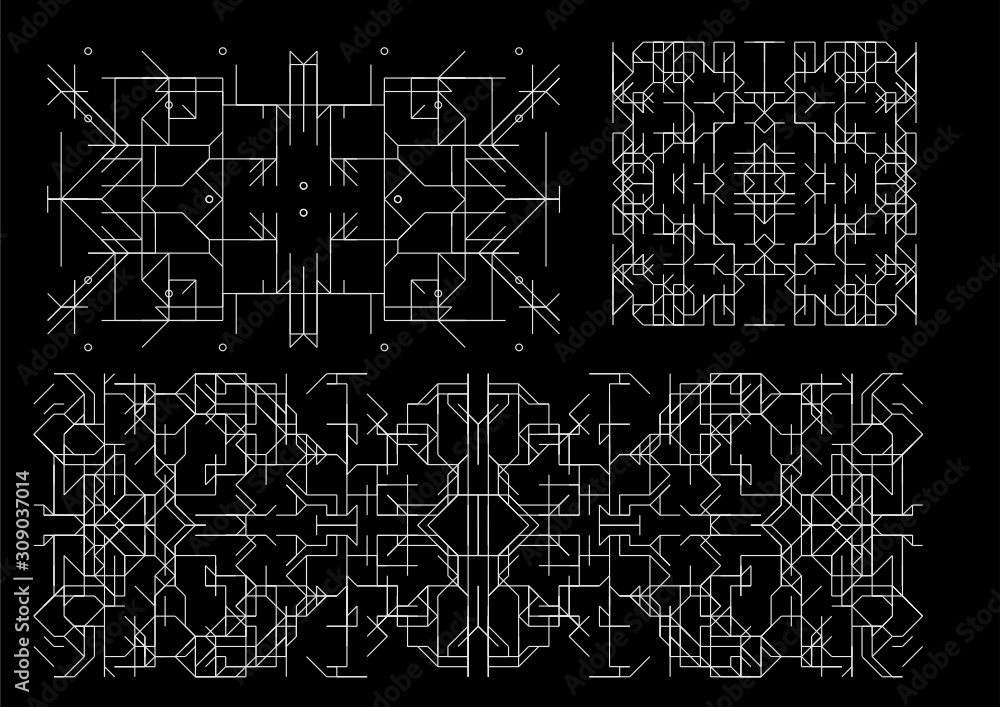 Vector set of art deco frames, adges, abstract geometric design templates for luxury products. Linear ornament compositions, vintage. Use for packaging, branding Vector set of art deco frames, adges, abstract geometric design templates for luxury products. Linear ornament compositions, vintage. Use for packaging, branding