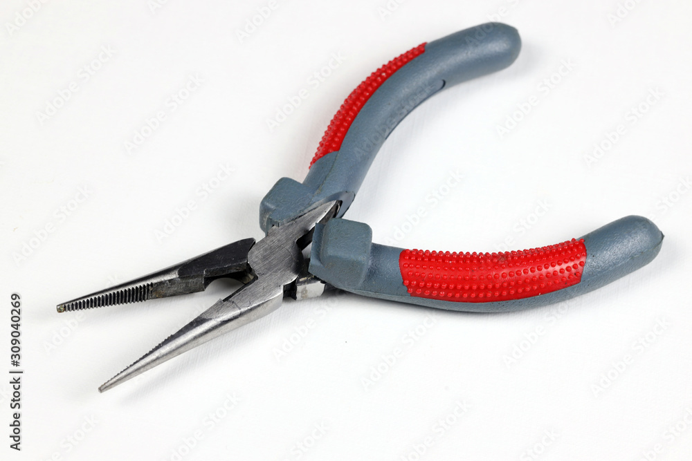 Pliers tool on a white background Pliers tool on a white background