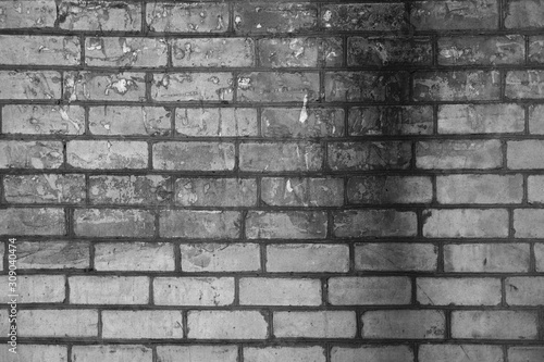 dark background texture brick gray wall. 3D texturing or background
