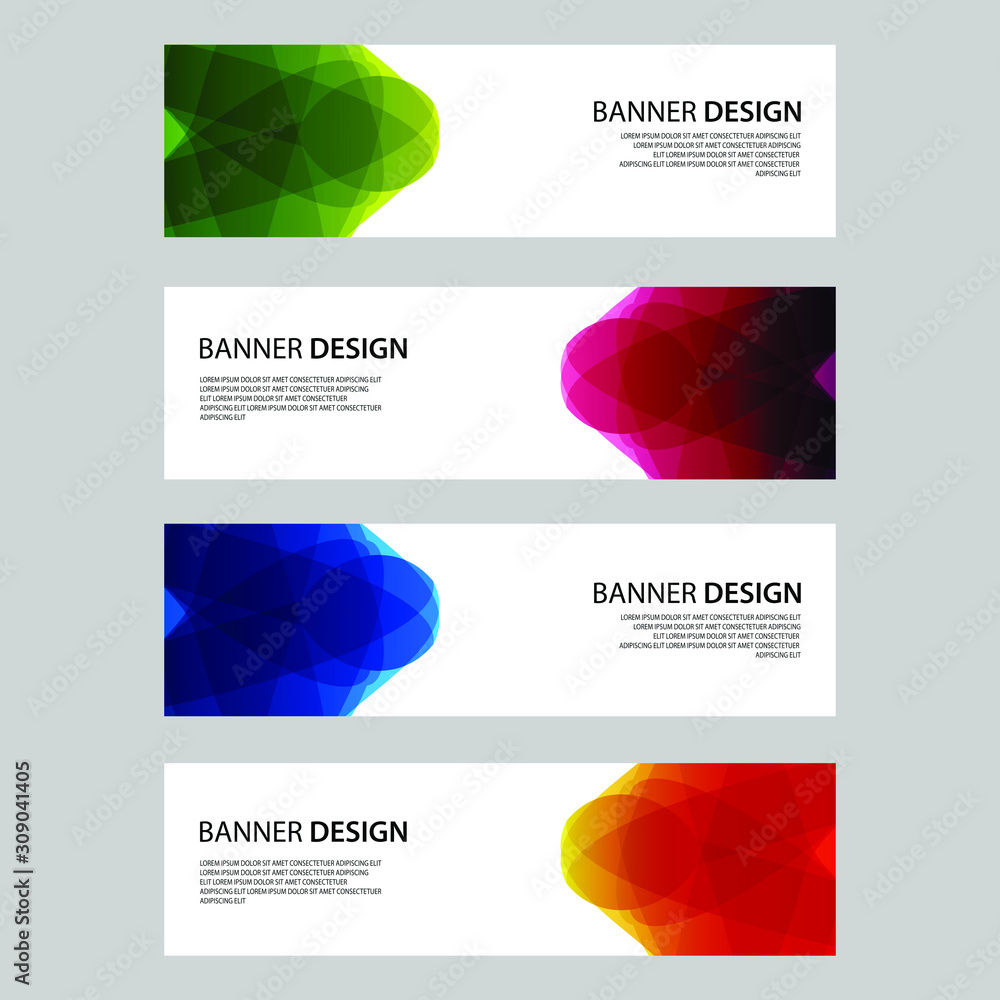 Fototapeta premium Vector Abstract design banner web template