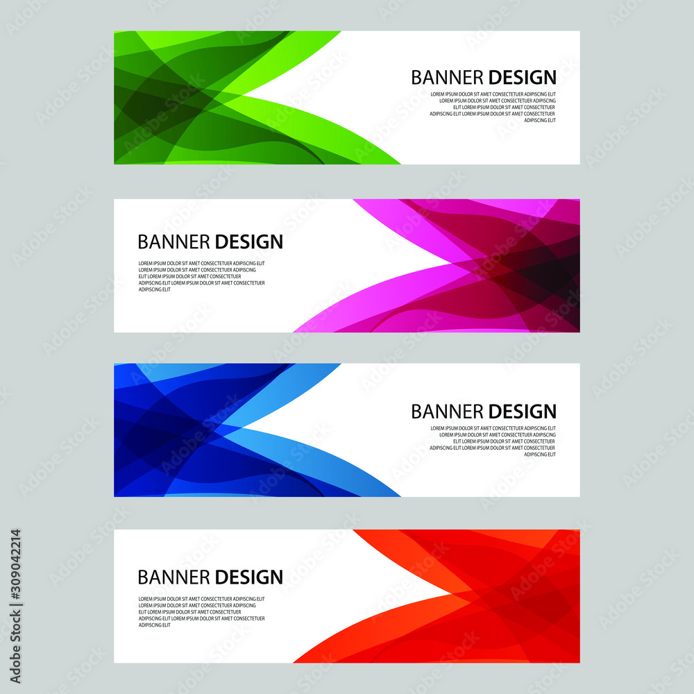 Fototapeta premium Vector Abstract design banner web template