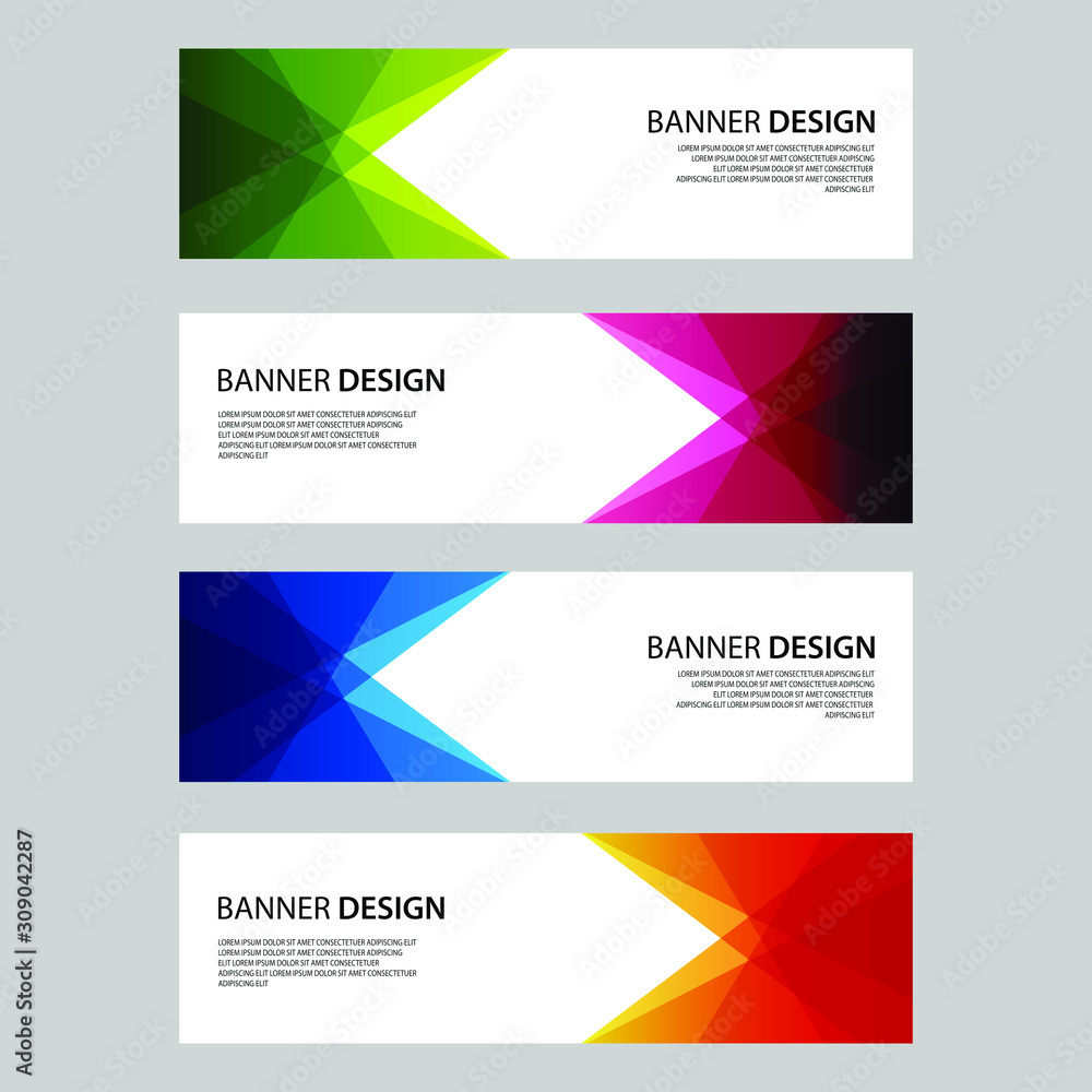Vector Abstract design banner web template Vector Abstract design banner web template