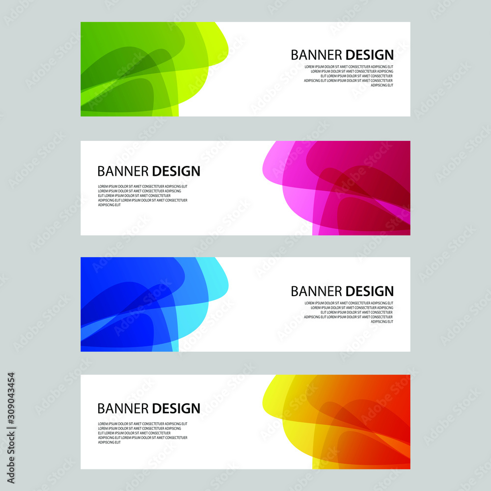 Fototapeta premium Vector Abstract design banner web template