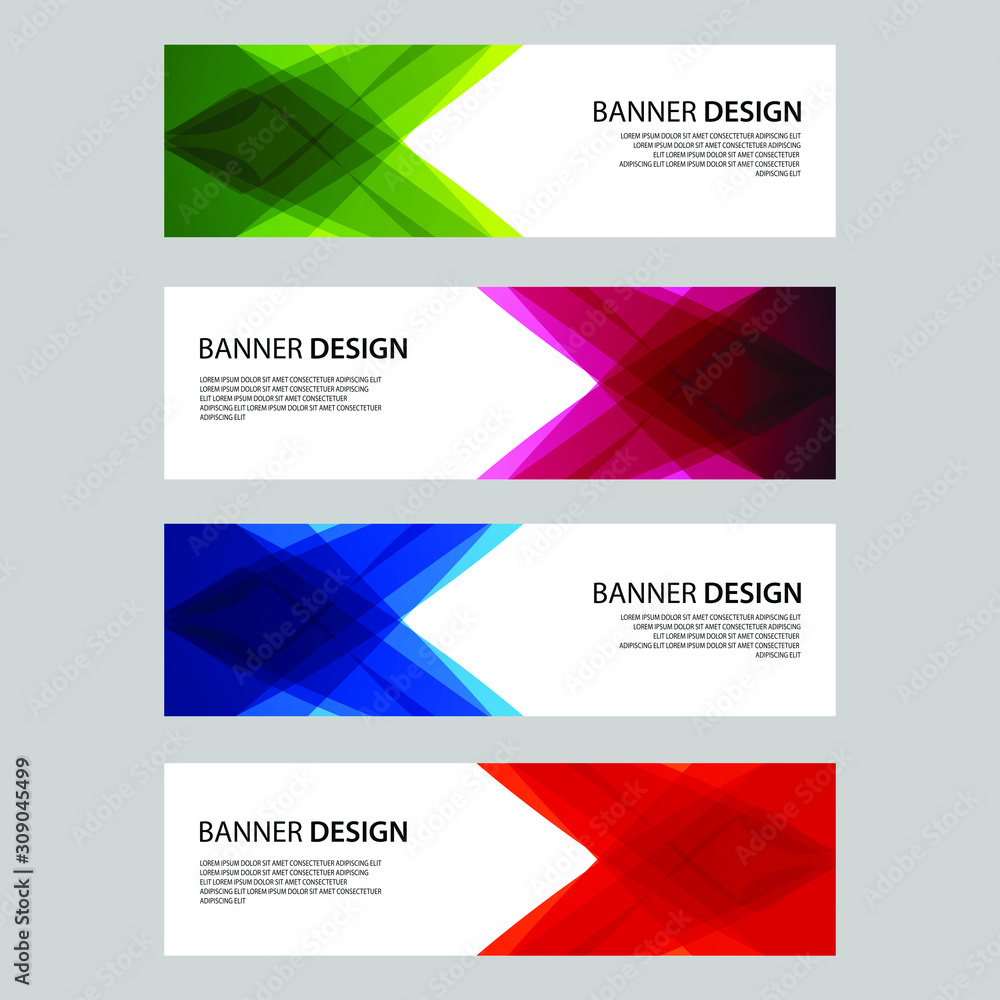 Vector Abstract design banner web template Vector Abstract design banner web template