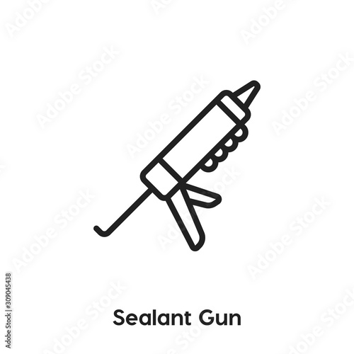 sealant gun icon vector sign symbol