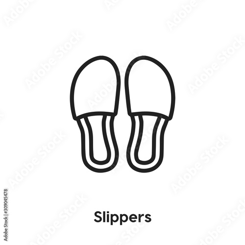slippers icon vector. slippers icon vector symbol illustration. Modern simple vector icon for your design. house shoes icon vector	