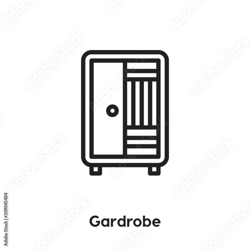 garderobe icon vector sign symbol