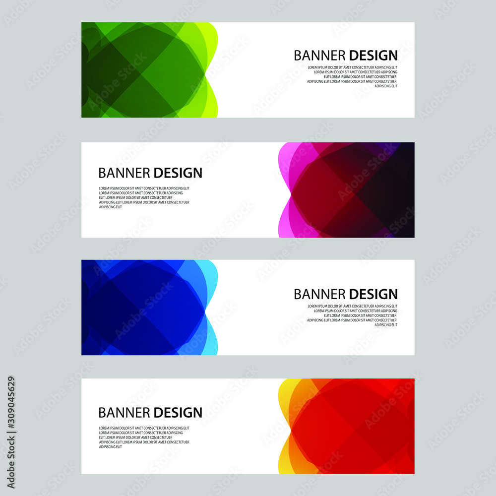 Fototapeta premium Vector Abstract design banner web template