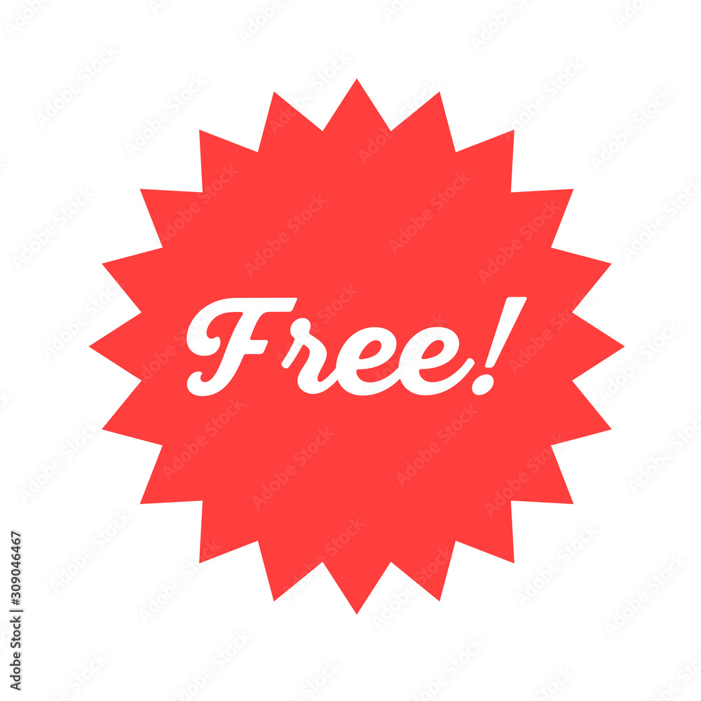 Free red badge. Offer Promotion star. Free red badge. Offer Promotion star.