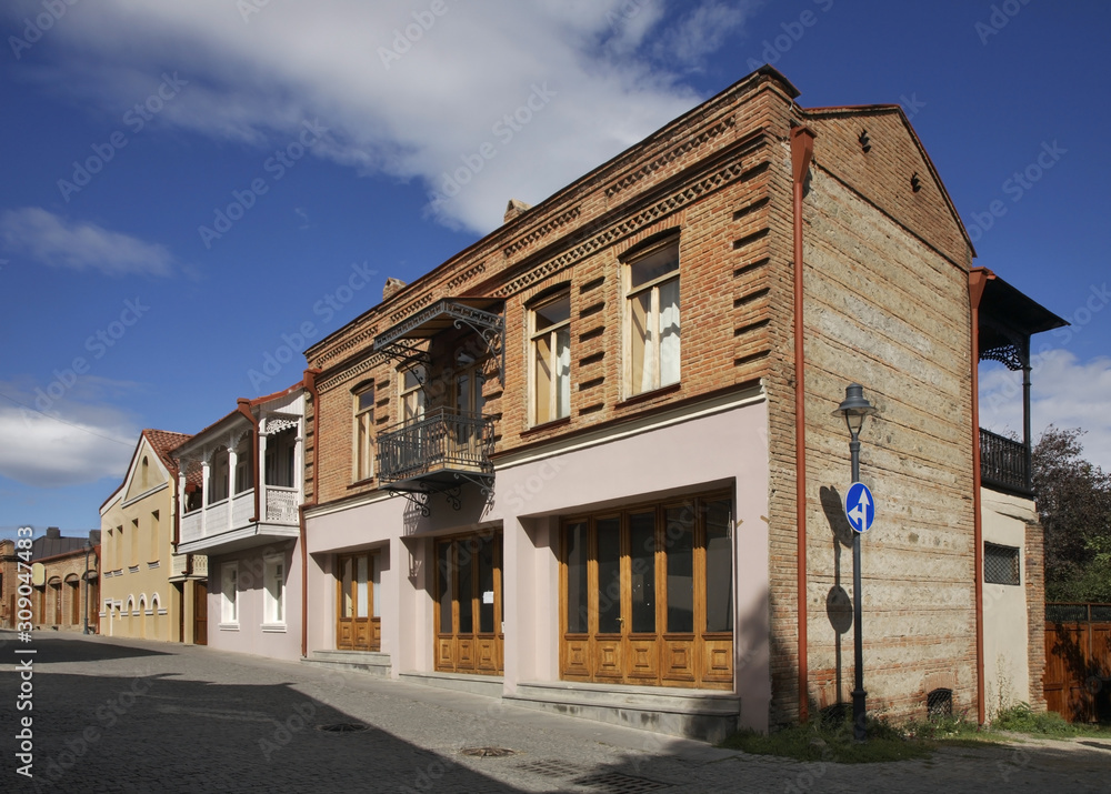 Old street in Telavi. Georgia