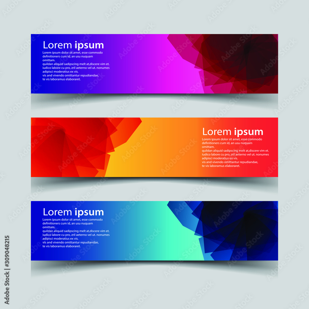 Fototapeta premium Vector Abstract design banner web template