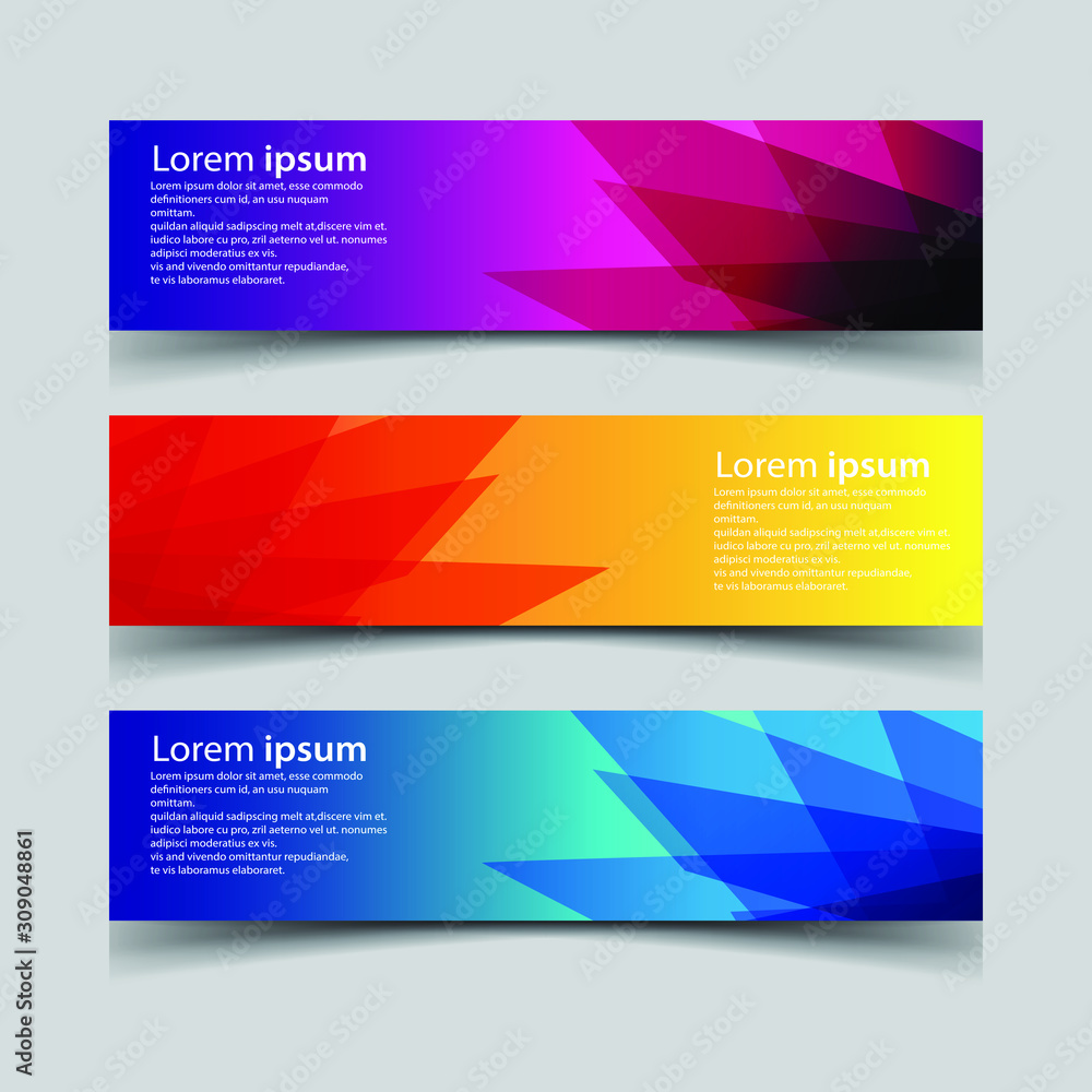 Fototapeta premium Vector Abstract design banner web template